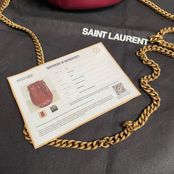 SOLD!!!! 💯 Saint Laurent Talitha Bucket Bag Leather Small - Picture 9 of 9